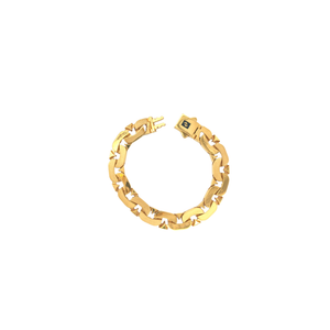 Sculpted Gold Link Bracelet | Bold Statement Jewellery