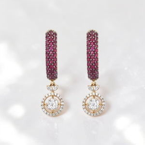 Diamond Statement Long Earrings for Women