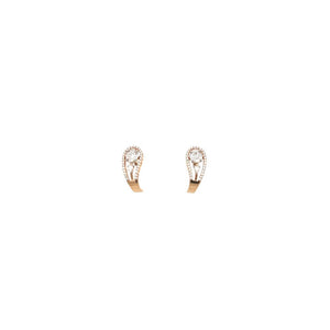 Diamond Curve Design Earrings for Women