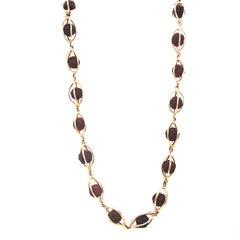 Designer 18KT Gold Rudraksha Mala Necklace