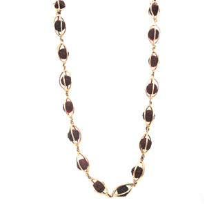 Designer 18KT Gold Rudraksha Mala Necklace