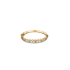 Elegant Diamond Bangle in Gold