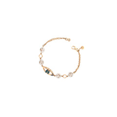 18KT Gold Bracelet for Women Oval Leaf Centre Design
