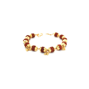 Gold Rudraksha Bracelet for Men & Women
