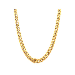 22KT Gold Men's Chain | Thick Link Pattern