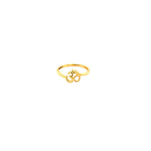 22KT Gold Om Ring for Men & Women