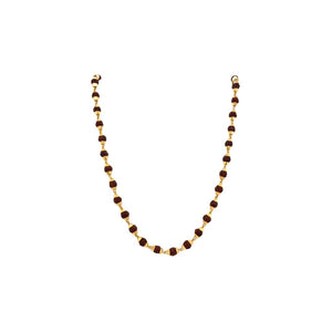 22Kt Gold Rudraksha Mala for Men | Original Rudraksha Gold Chain