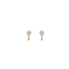 Diamond Tapered Stud Earrings for Women