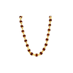 Rudraksha Mala with Gold Spacers | Traditional Look