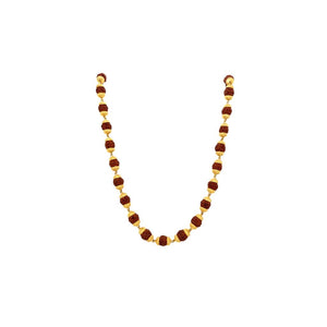 Rudraksha Gold Mala for Gifting Premium Design