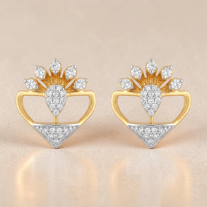 22KT Gold Floral Stud Earrings