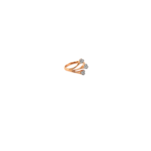 Open Diamond Ring in Rose Gold
