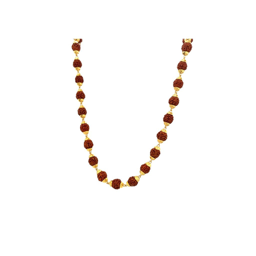 22Kt Gold Rudraksha Mala | Original Rudraksha Chain