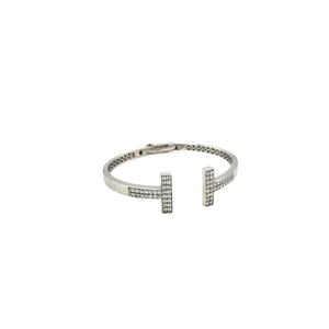 Open Diamond Bracelet in White Gold