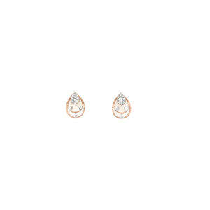 Layered Diamond Necklace Set in Rose Gold | Elegant Jewellery