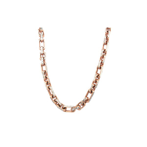 Designer Two-Tone Gold Chain | Chunky Rectangular Links