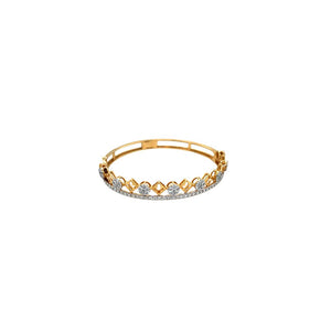 Elegant Diamond Bangle in Gold