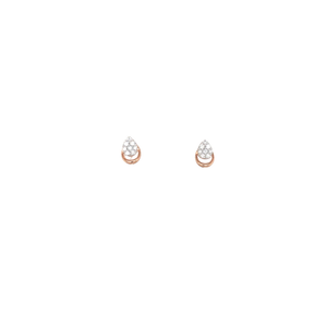 Minimal Diamond Pendant Set in Rose Gold