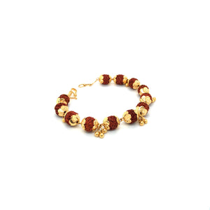 Gold Rudraksha Bracelet for Men & Women