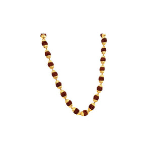 Rudraksha Mala with Gold Spacers | Traditional Look