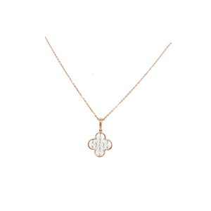 Floral Diamond Necklace Set in Gold | Elegant Fine Jewellery