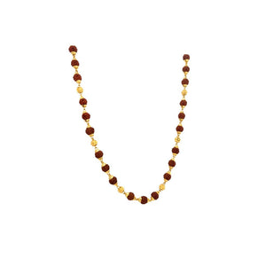 22Kt Gold Rudraksha Mala for Men | Trending Spiritual Gift Chain