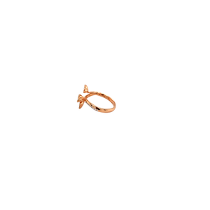 Open Diamond Ring in Rose Gold