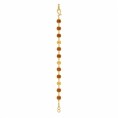 Divine Rudraksha Gold Bracelet