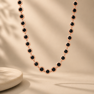 18KT Gold Rudraksha Mala Necklace