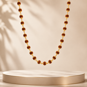 22Kt Gold Rudraksha Mala for Pooja