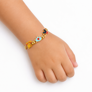 22K Gold Cartoon Charm Bachaa Bracelet