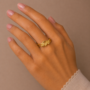 22KT Lightweight Gold Ring for Women