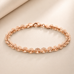 18KT Gold Chain Bracelet for Women