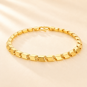 22KT Gold Minimal Link Bracelet