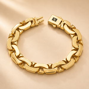 Sculpted Gold Link Bracelet | Bold Statement Jewellery