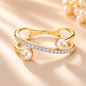 Diamond Accent Open Gold Ring