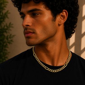 22KT Gold Curb Chain Necklace for Men | Heavy Design