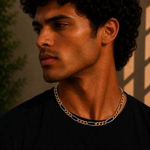 Classic Gold Chain with Dual-Tone Links
