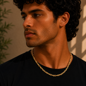 22KT Daily Wear Gold Chain | Twisted Rope Look