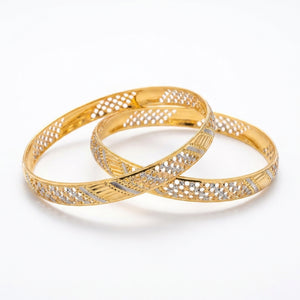 22K Gold Fancy Bangles for Women