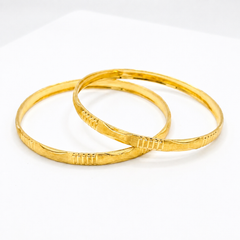 22K Gold Daily Wear Bangles for Women