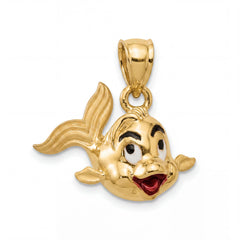 22KT Gold Cartoon Fish Pendant