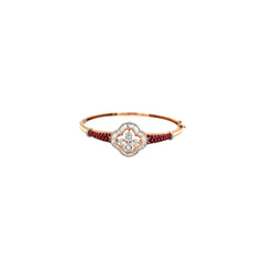 Floral Diamond Bracelet in Rose Gold