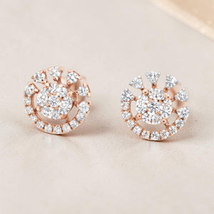 Classic Diamond Stud Earrings for Women