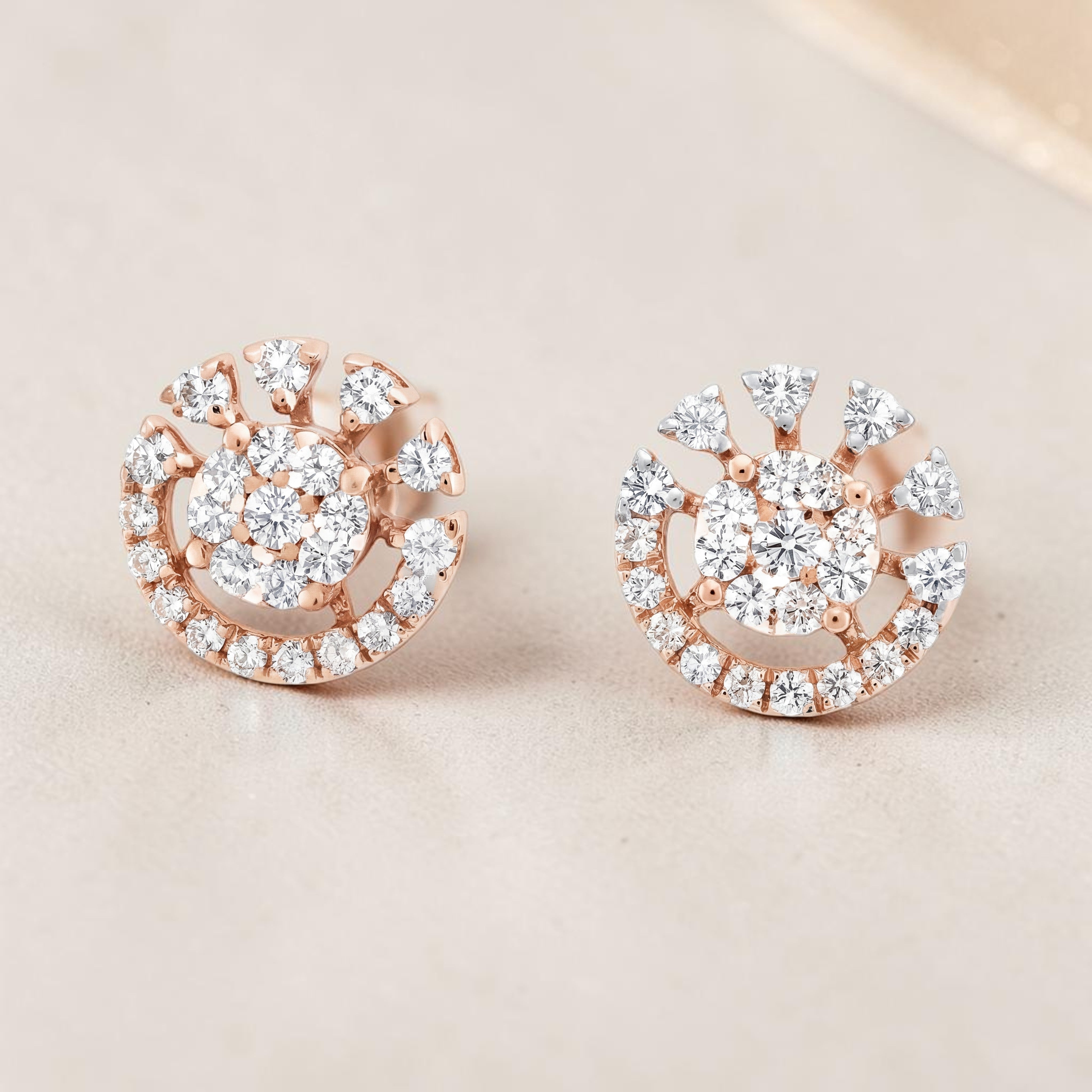 Classic Diamond Stud Earrings for Women