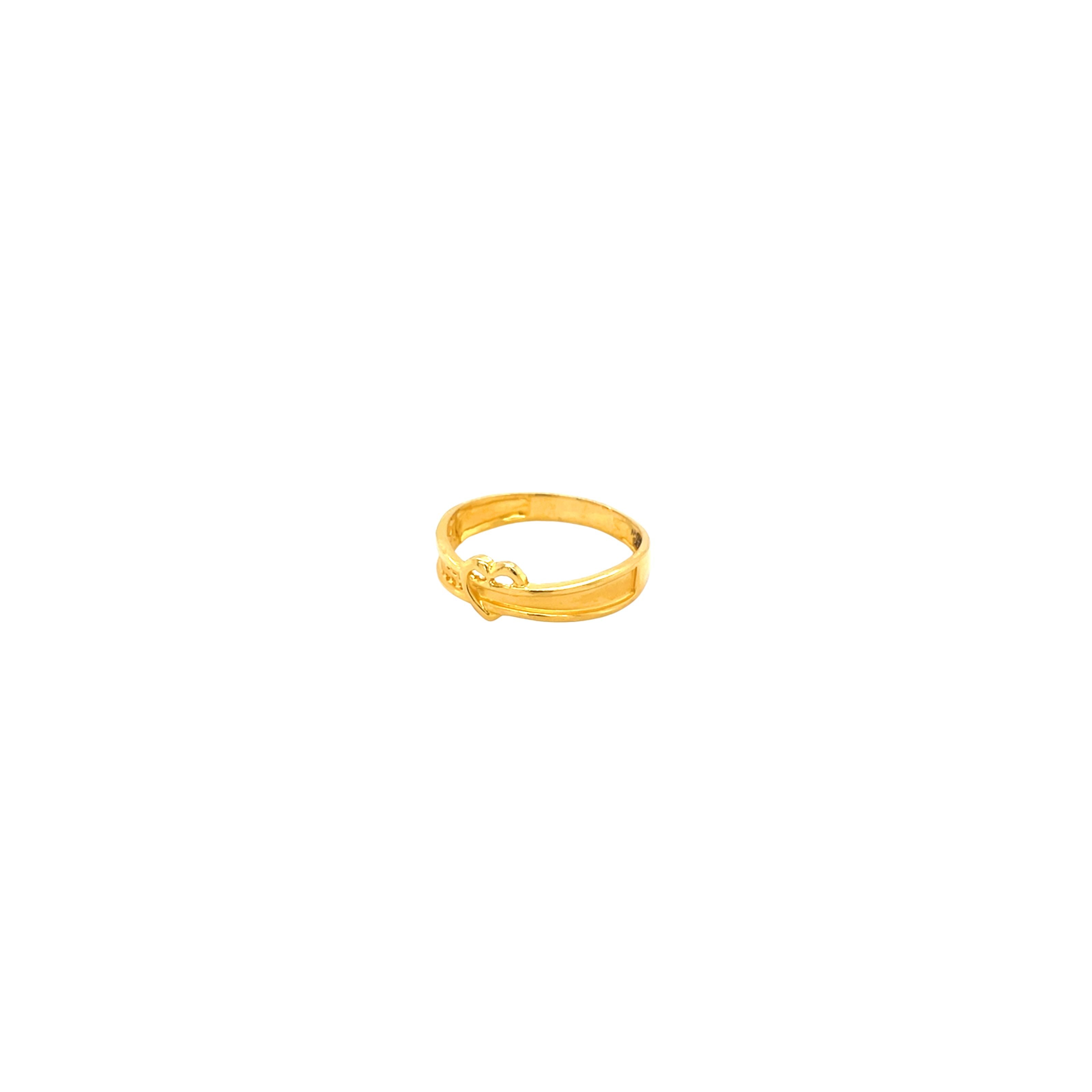 22KT Trendy Knot Gold Ring  Simple & Stylish