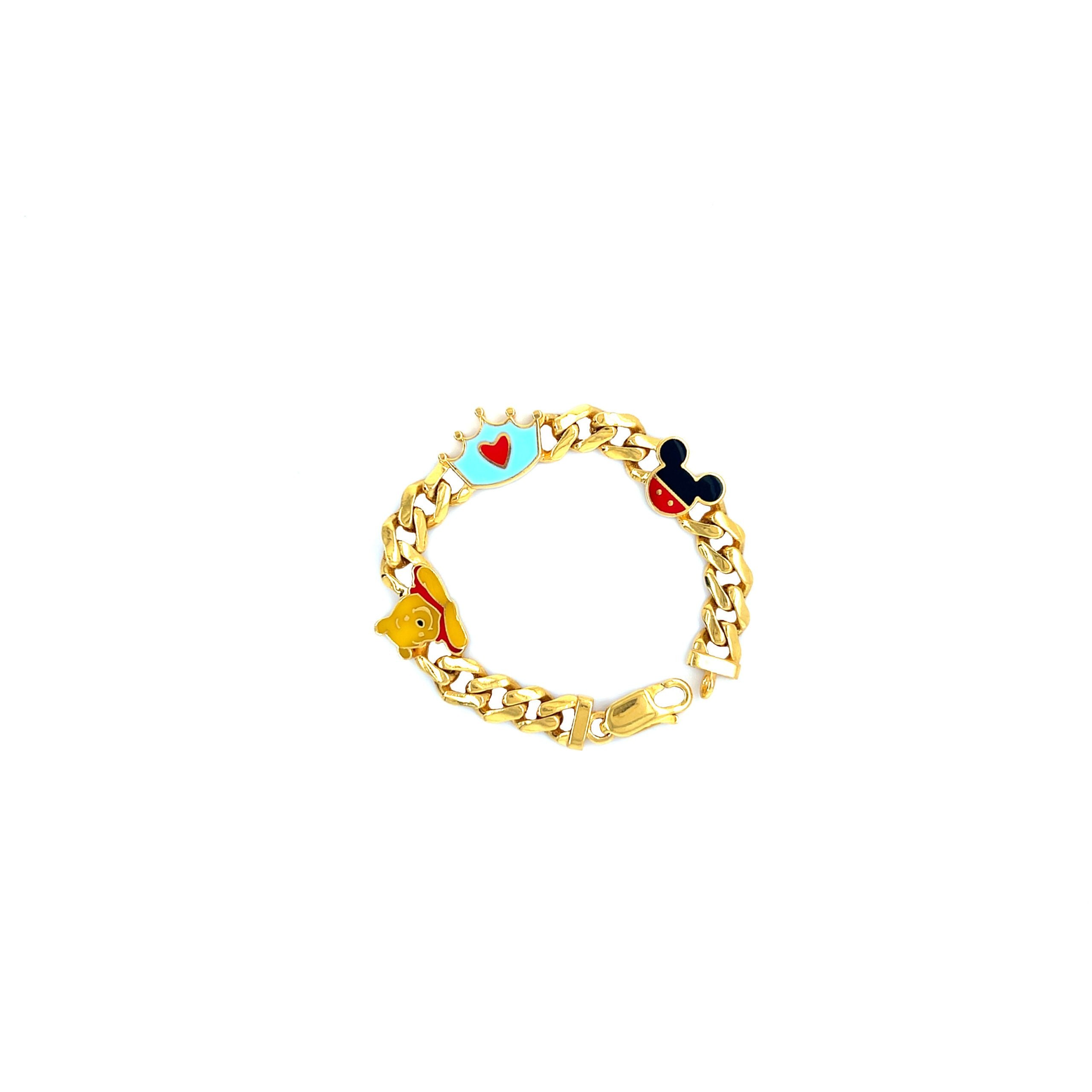 22K Gold Cartoon Charm Bachaa Bracelet