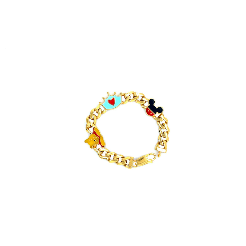 22K Gold Cartoon Charm Bachaa Bracelet