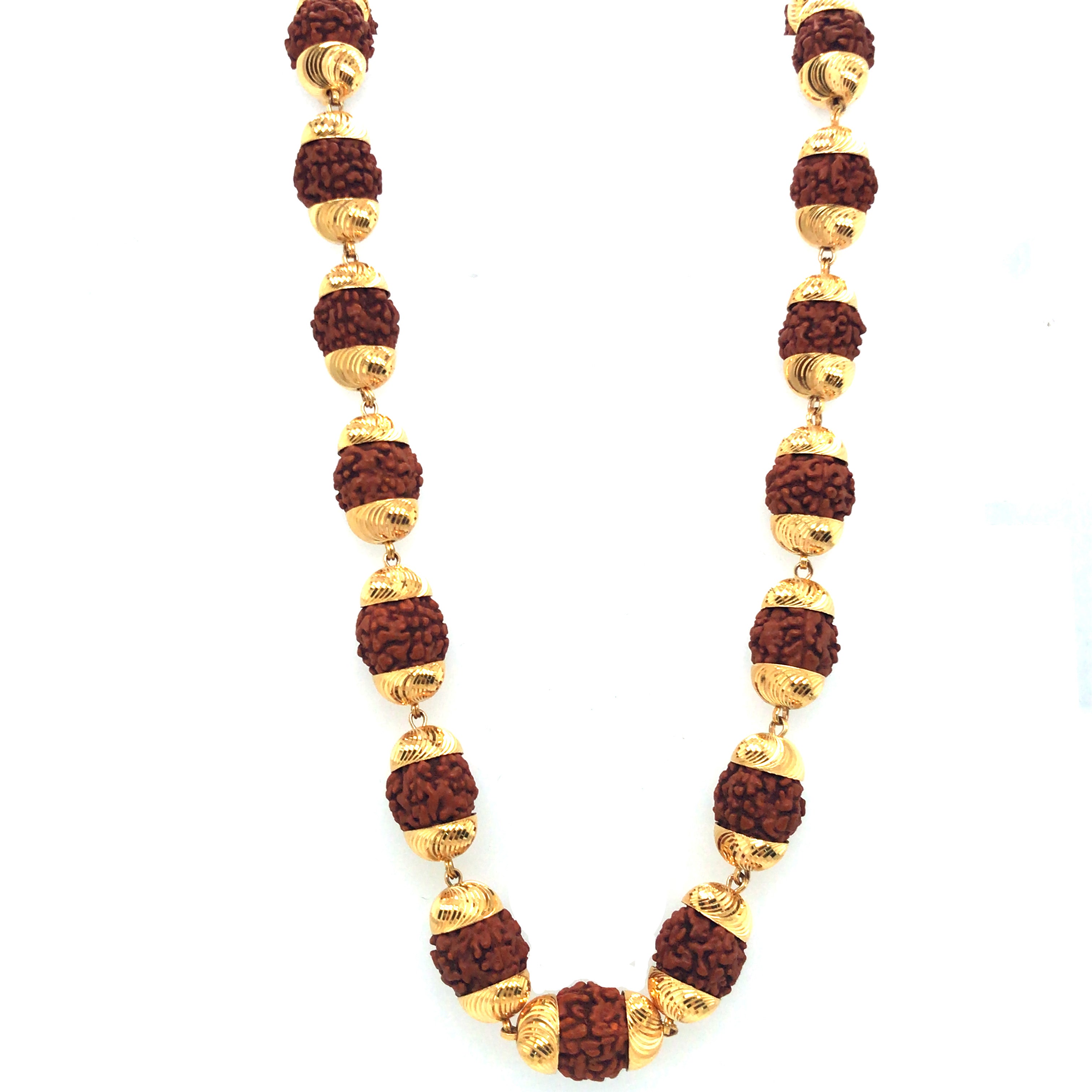 Rudraksha Mala in Gold for Gifting