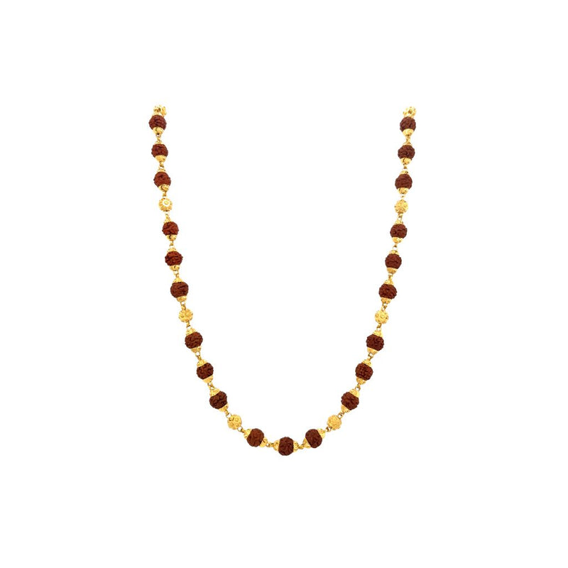 22Kt Gold Rudraksha Mala for Men | Trending Spiritual Gift Chain